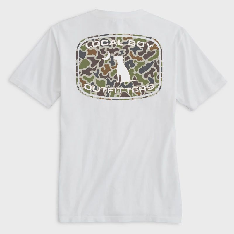 Local Boy Localflage Patch Short Sleeve T-Shirt- White