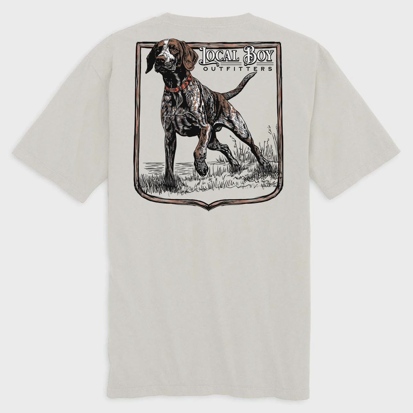Local Boy GSP Hunt T-Shirt- Silver