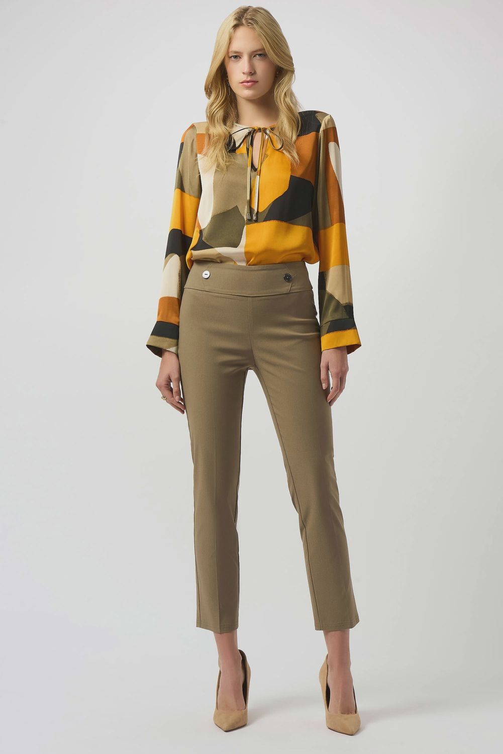 Joseph Ribkoff Millennium Straight Pull-On Pants- Java