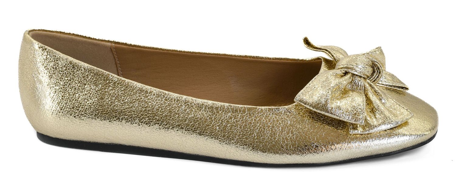 Corkys Sugar Rush Gold Crinkle Metallic Shoes
