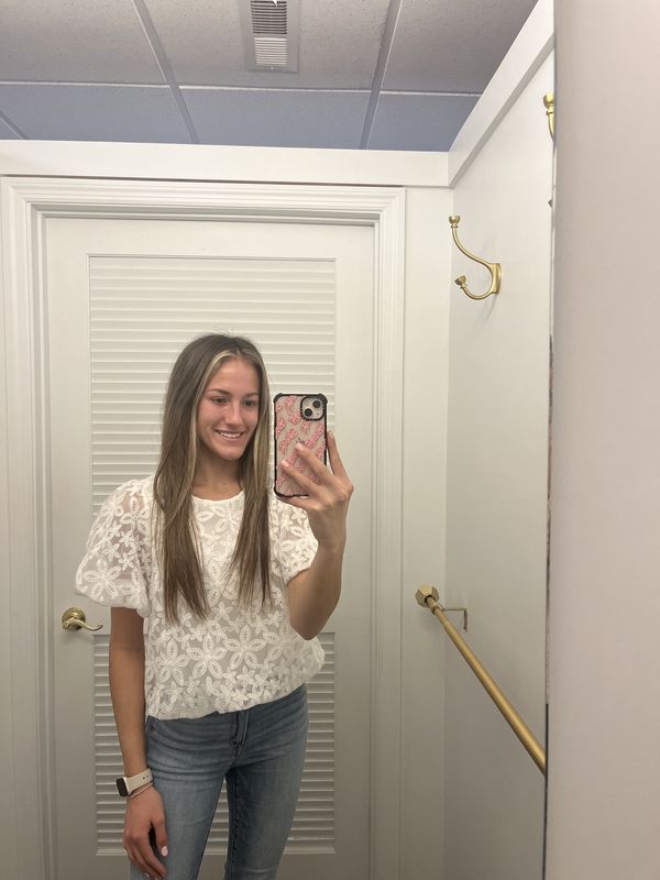 Jade Bubble Puff Sleeve Top