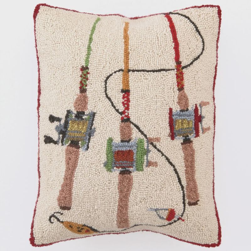 Peking Handicraft Fishing Rods Hook Pillow