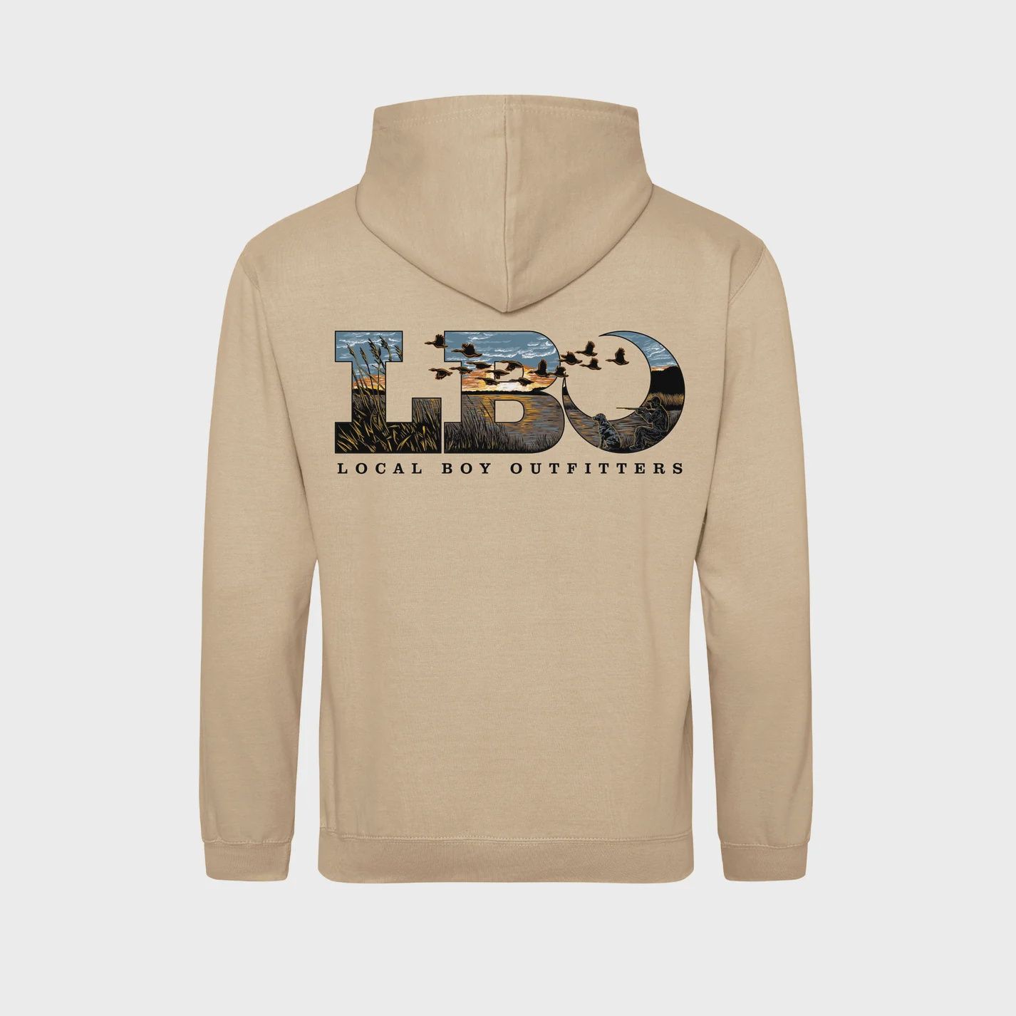 Local Boy Outfitters Desert Sand Youth LBO Marsh Scene Brushwood Hoodie