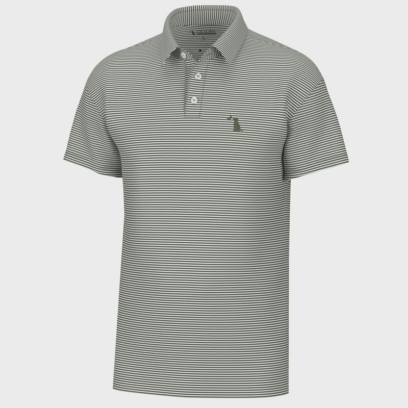 Local Boy Outfitters Dark Sage Driftwood Polo
