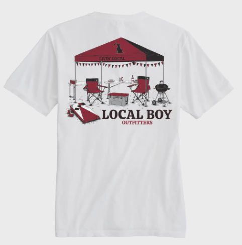 Local Boy Outfitters Red/Black Tailgate Scene SS Tee