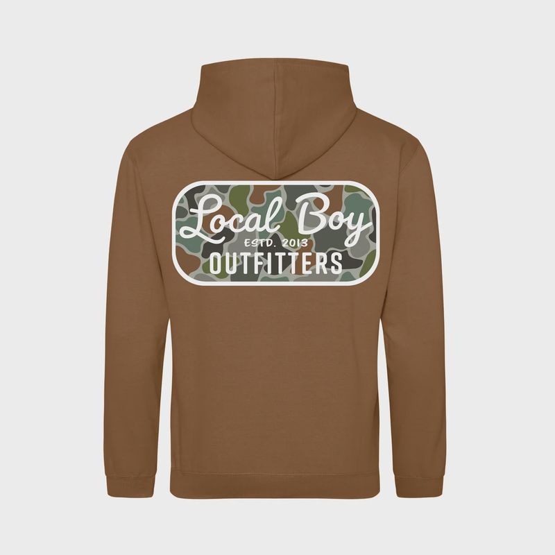 Local Boy Outfitters Caramel Toffee Brushwood Hoodie - Retro Patch FC
