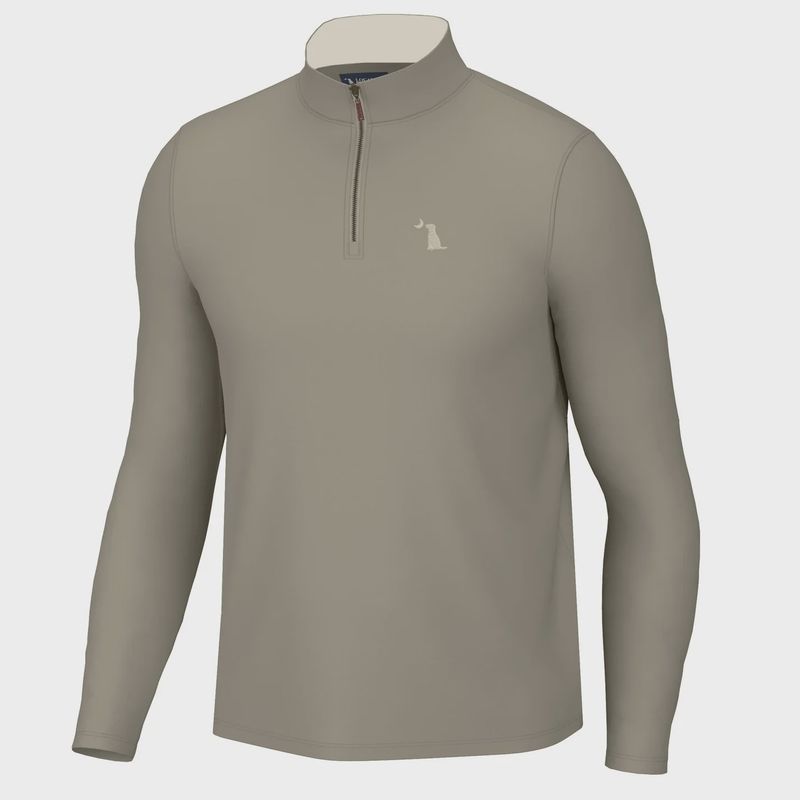 Local Boy Outfitters Greige Bentley Quarter Zip