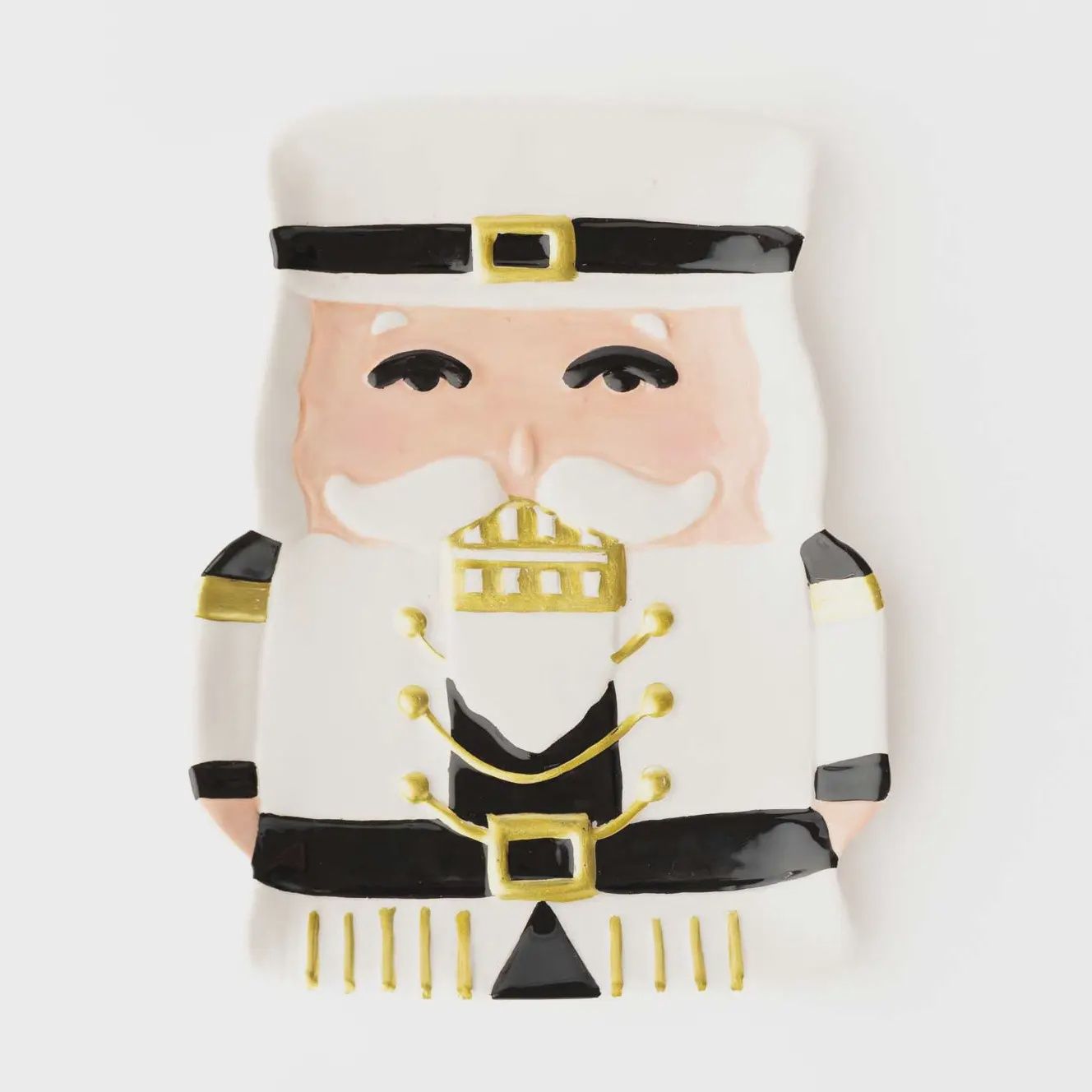 Oak Lane White Nutcracker Dessert Plate