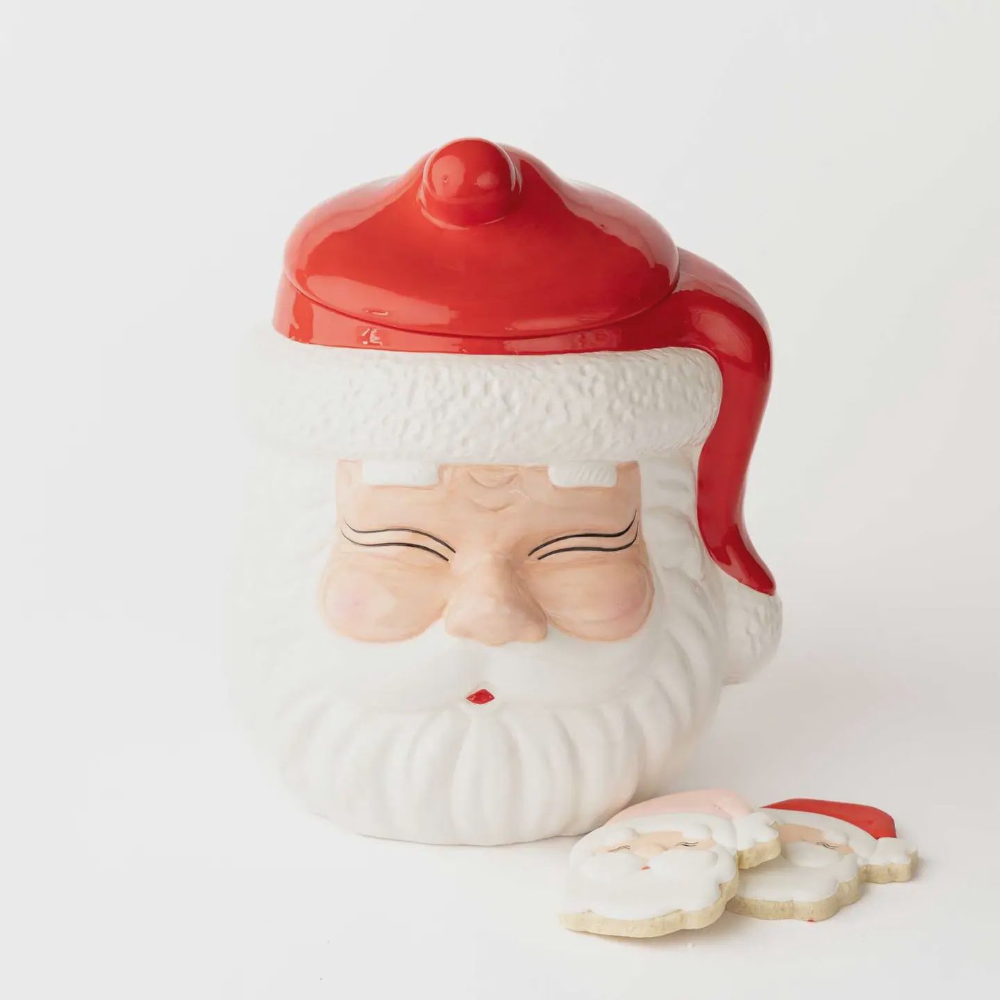 Oak Lane Red Santa Cookie Jar