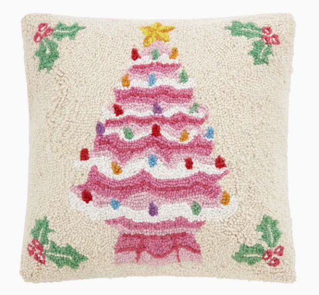 Peking Handicraft Tree Hook Pillow- Pink
