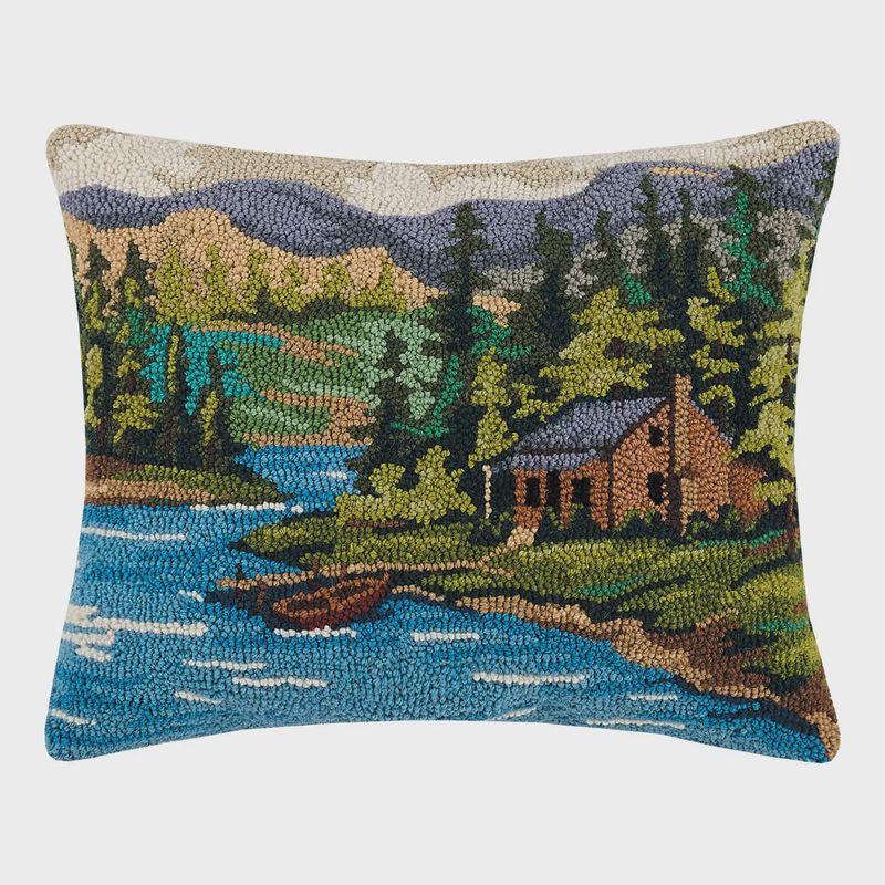 Peking Handicraft Cabin By Lake Hook Pillow