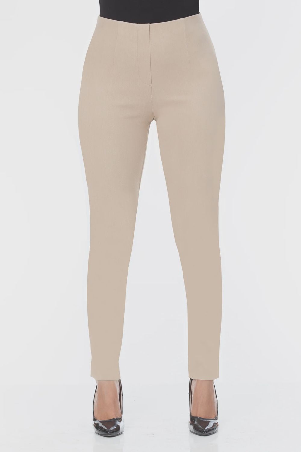 Lior Sasha Khaki Denim Skinny Leg Ankle Pant