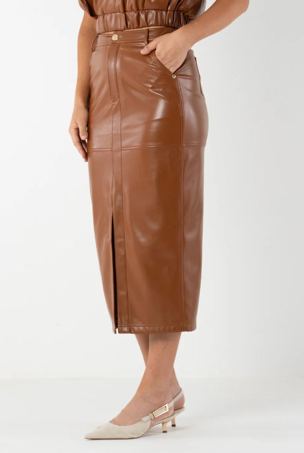 Emily McCarthy Mocha Pencil Skirt