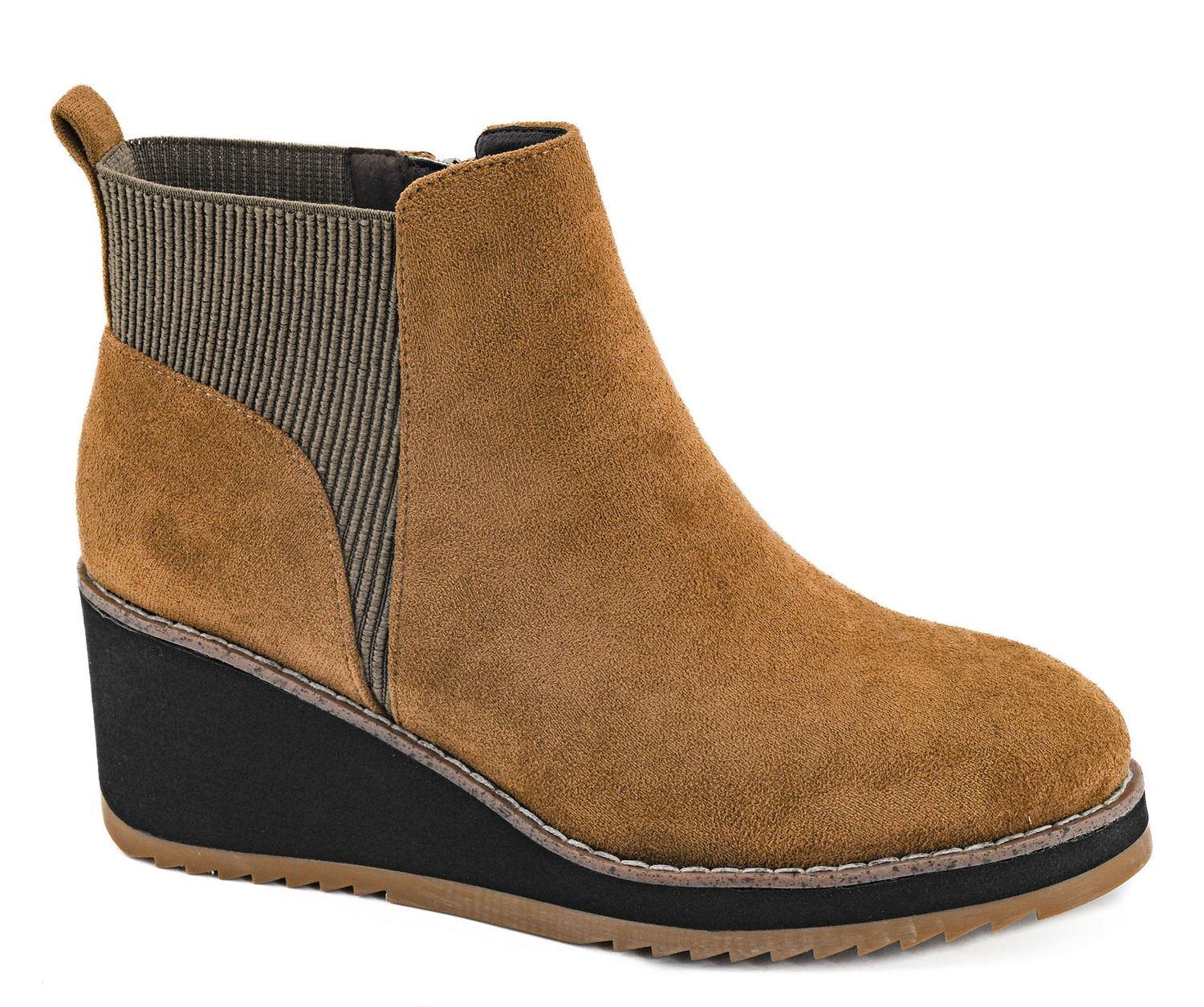 Corkys Apple Sauced Boot- Tobacco Faux Suede