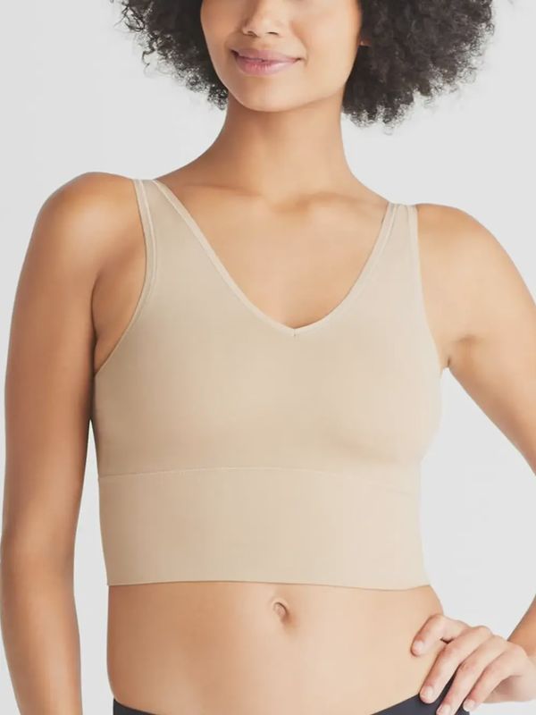 Yummie Almond Claudia Longline Bra Top w/ Removable Pads