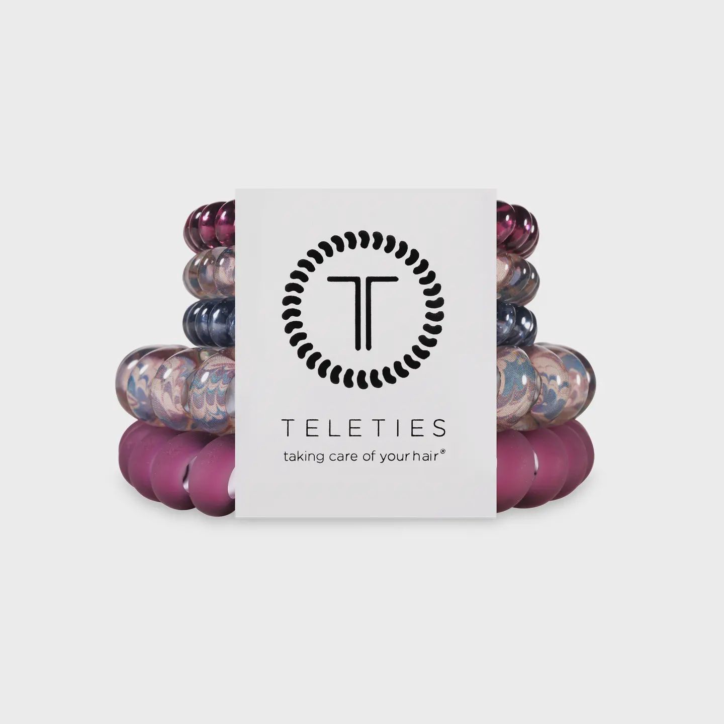 Teleties Spiral Hair Coils | Mix Pack | Purple Haze Hair Ties