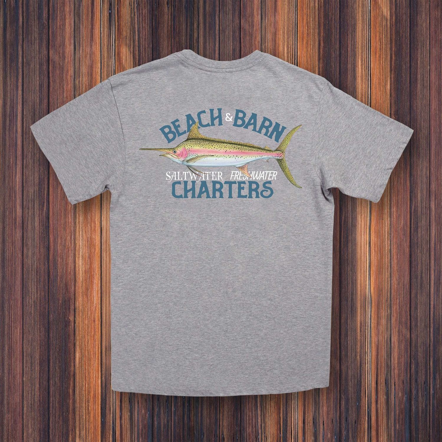 Beach and Barn Charter Rainbow Tee Shirt