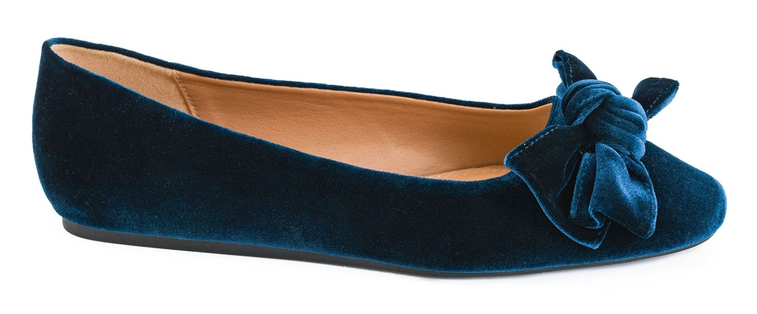 Corkys Sugar Rush Flat- Teal Velvet
