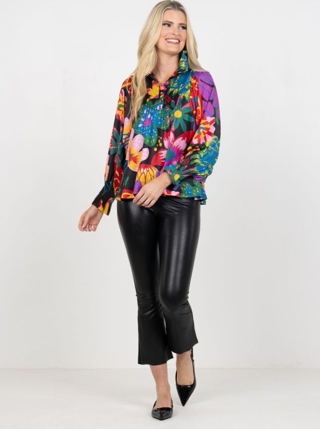 Emily McCarthy Charlotte Top- Midnight Garden