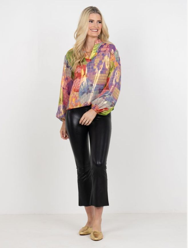Emily McCarthy Lolli Top- Disco