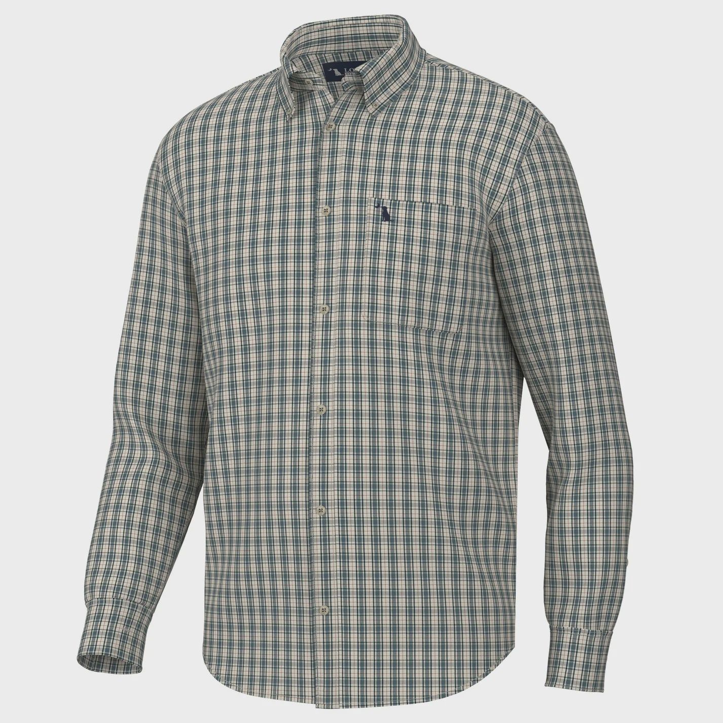 Local Boy Outfitters Ocean/Beige/Rust Faulk Dress Shirt