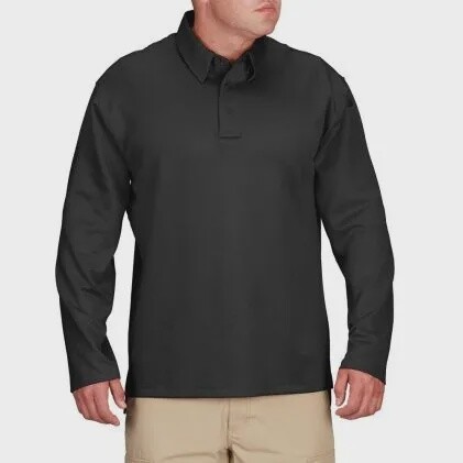 Propper ICE Polo Longsleeve, Colour: Black, Size: Small