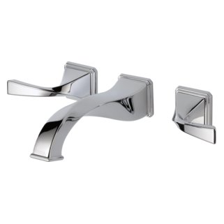BRIZO - Virage® Two-Handle Wall Mount Lavatory Faucet 1.5 GPM Chrome 65830LF-PC
