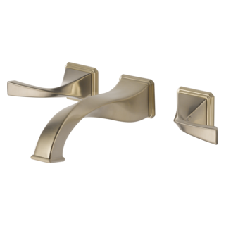 BRIZO - Virage® Two-Handle Wall Mount Lavatory Faucet 1.5 GPM Brushed Nickel 65830LF-BN