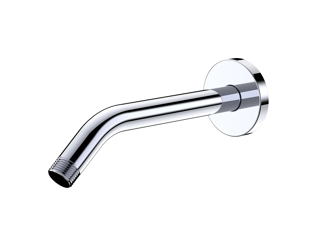 FLUID - 8&quot; Shower Arm with Round Excutcheons - Brushed Nickel FP6016008BN