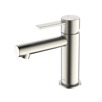 FLUID - Citi Round Single Lever Basin Faucet - Brushed Nickel F24013BN