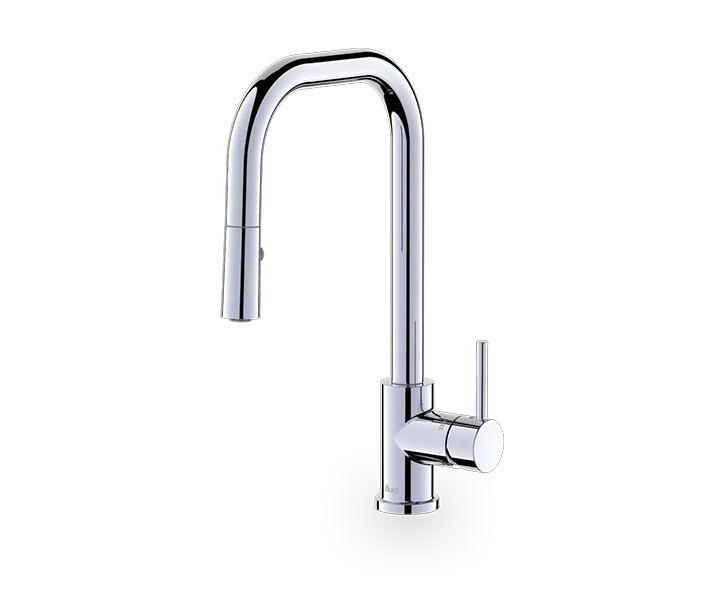 FLUID - Squre Pull Down Kitchen faucet - Matte Black F829MB