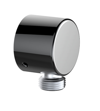 FLUID - Round Brass Holder with Wall Outlet - Chrome FP6082047CP
