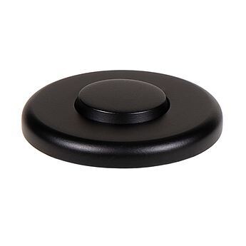 INSINKERATOR - Decorative Air-Activated Switch-Button - Pioneer (STDP-MBLK) in Matte Black 78664A-ISE