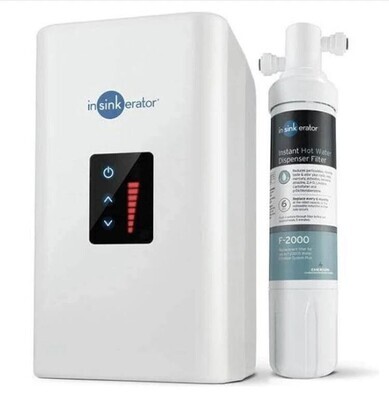 INSINKERATOR - 2/3 gal Stainless Steel Digital Instant Hot Water Tank and Filtration System (IHWT300F2000S) 45468-ISE