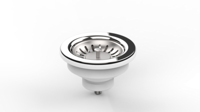 BOCCHI - Polished Stainless Steel Kitchen Sink Strainer for Granite Sink Chrome 2330 0005