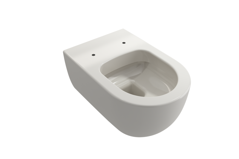 BOCCHI - Vettore Wall-Hung Toilet Bowl in Biscuit 1416-014-0129