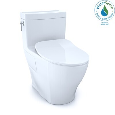 TOTO - Aimes® One-Piece High-Efficiency Toilet, 1.28 GPF, Cotton White MS626234CEFG#01