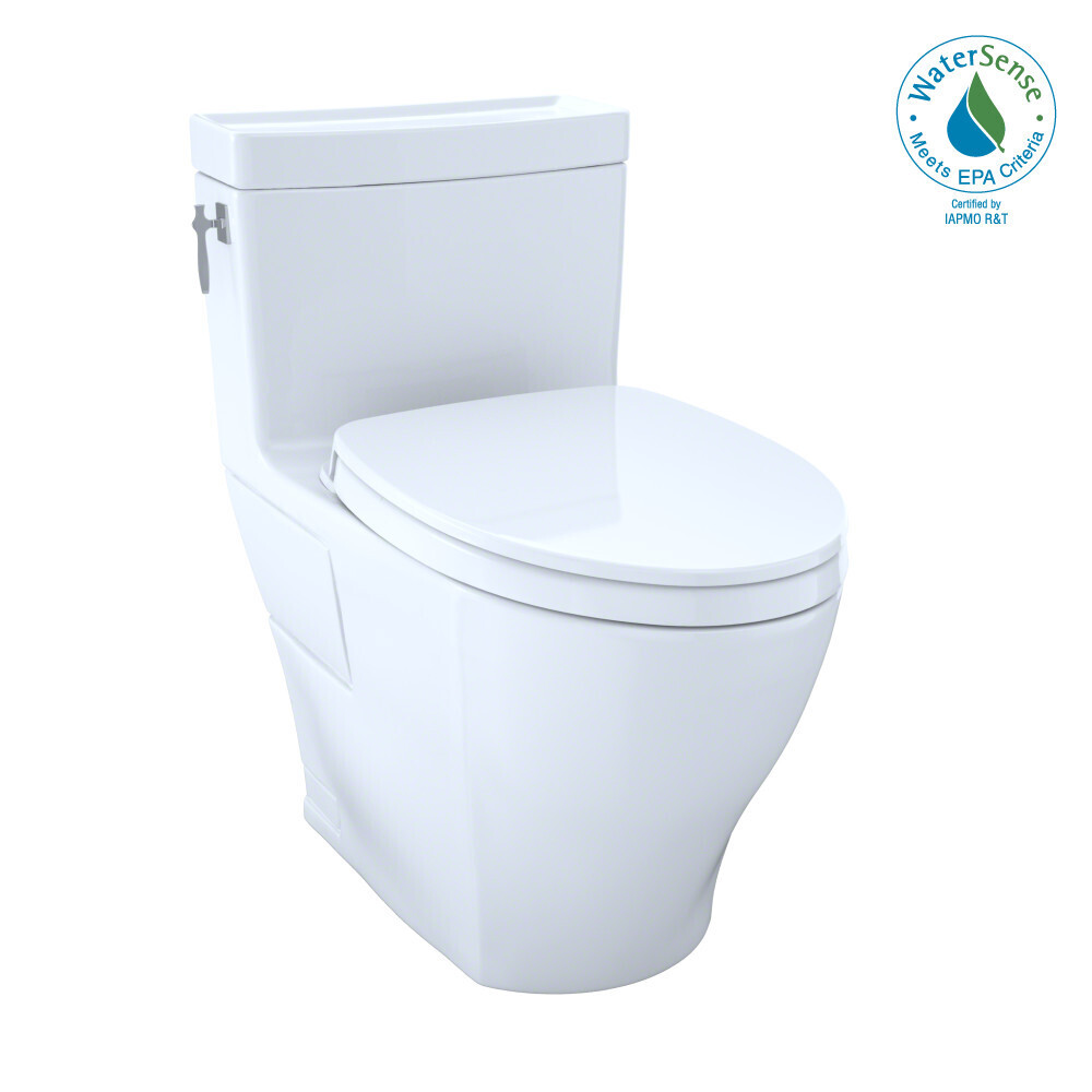 TOTO - Aimes® One-Piece High-Efficiency Toilet, 1.28 GPF, Cotton White MS626124CEFG#01
