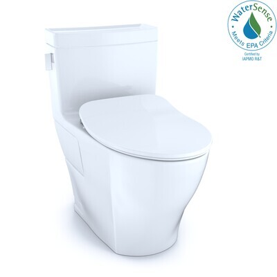 TOTO - Legato® One-Piece High-Efficiency Toilet, 1.28 GPF, Cotton White MS624234CEFG#01