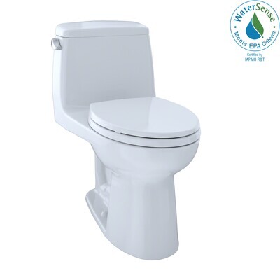 TOTO - Eco UltraMax® One-Piece Toilet, ADA Height, 1.28 GPF, Cotton White MS854114ELG#01