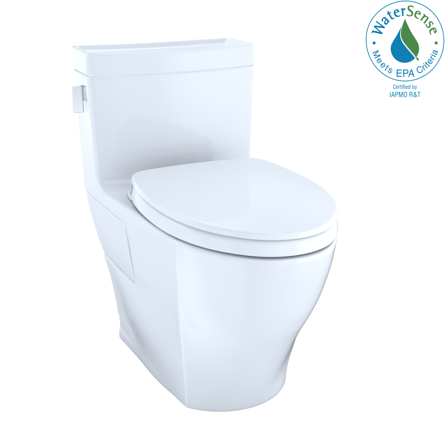 TOTO - Legato® One-Piece High-Efficiency Toilet, 1.28 GPF, Cotton White MS624124CEFG#01