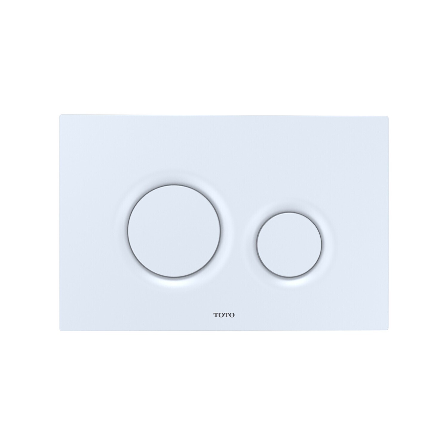TOTO - Basic Square Push Plate - Dual Button, White Matte YT920#WH