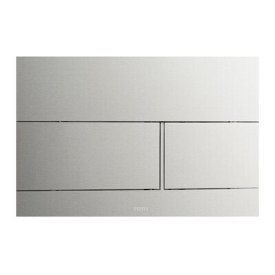 TOTO - Wall Square Push Plate - Dual Button, Stainless Steel YT980#SS