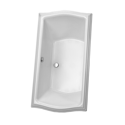 TOTO - Clayton® 6&#39; Soaker, Cotton White, Polished Nickel ABY784N#01YPN