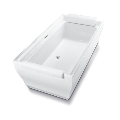 TOTO - AIMES® Frestanding Bathtub, Cotton White, Polished Nickel ABF626N#01DPN
