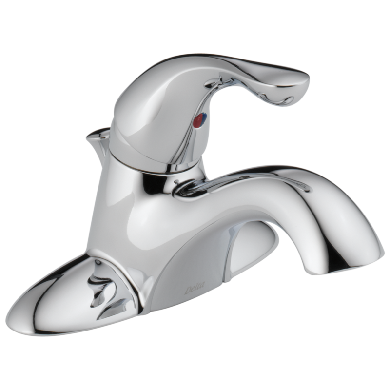 DELTA - Classic: Single Handle Centerset Bathroom Faucet Chrome 520-PPU-DST