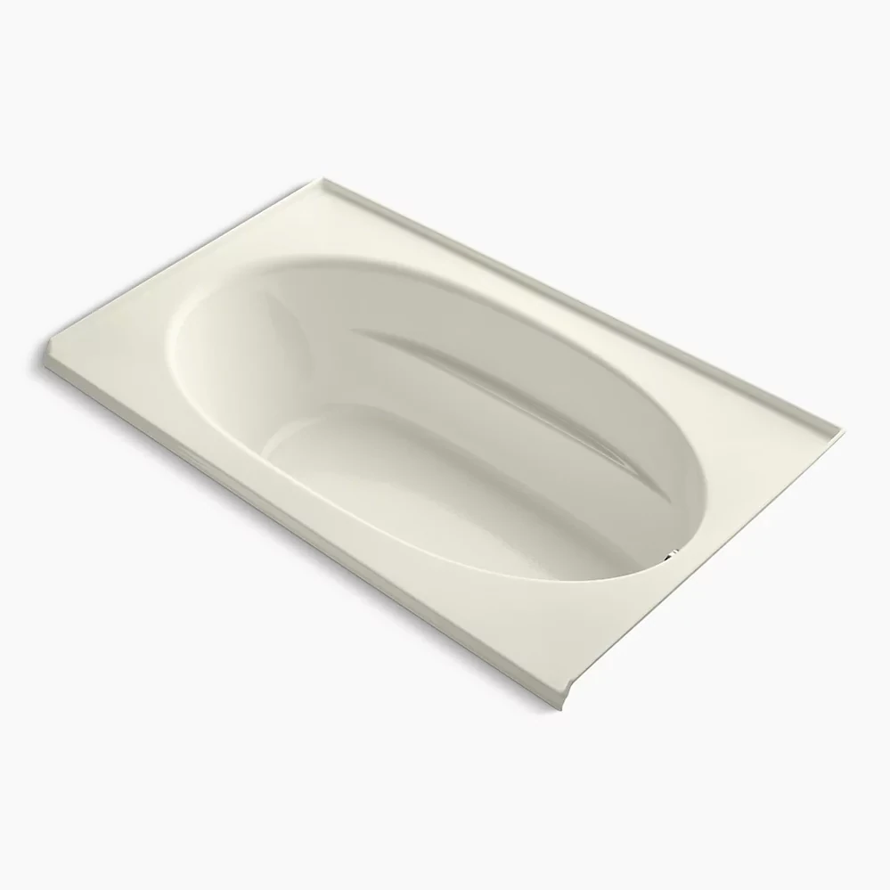 KOHLER - Windward™ 72X42 Drop-In Bath, 3-Flg Rh Biscuit 1115-R-96