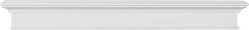 PEARL MANTELS - 610 Henry MDF Mantel Shelf 60" White 610-60