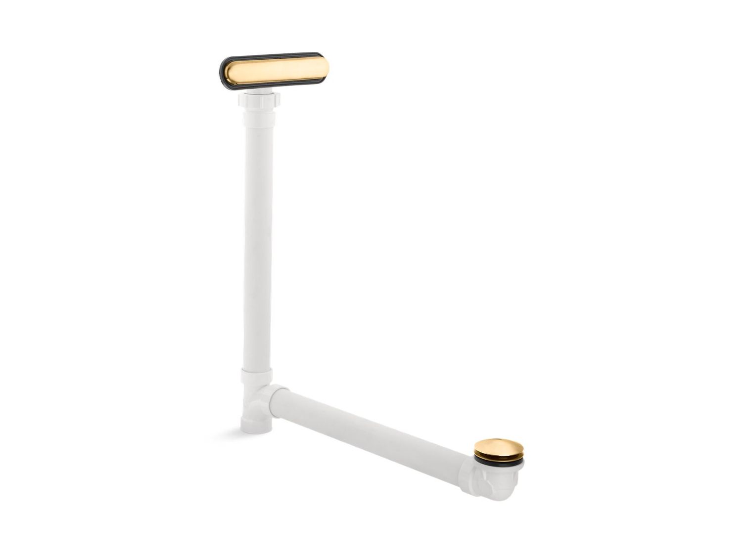 KOHLER - Clearflo Slotted Overflow Bath Drain Vibrant Brushed Moderne Brass 7272-2MB