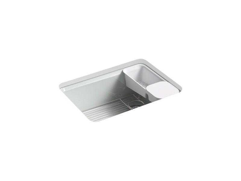 KOHLER - Riverby® Single Basin Undermount Sink Ice Grey 8668-5UA2-95